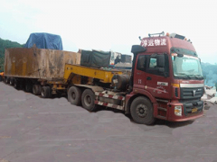 淳遠(yuǎn)國(guó)際物流公司運(yùn)輸盾構(gòu)機(jī)至河鋼新材料公司