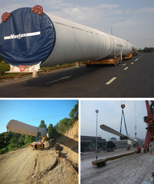 青島風力設(shè)備運輸公司，青島風力發(fā)電機運輸公司